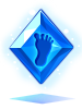 Blue Butterfly Footprint